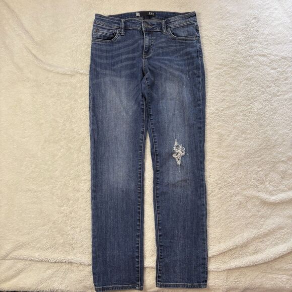 KUT from the Kloth Women’s Catherine Boyfriend Jeans Size 4 Medium Wash Stretch - Picture 1 of 10